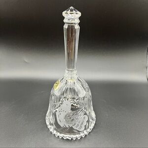 Vintage European Collection Crystal Etched Bird Bell